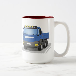 Taza Bicolor en obras azules CAMIÓN