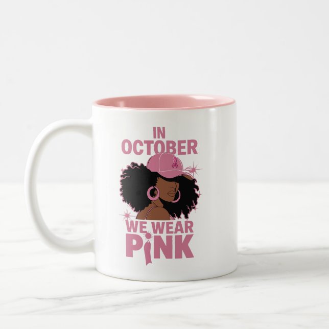 Taza Bicolor En Octubre Usamos Rosa (Izquierda)