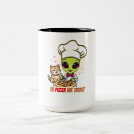 Taza Bicolor En Pizza Confiamos Arte de Chef Alien