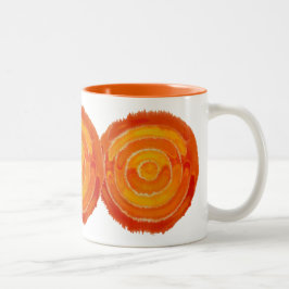 Taza Bicolor En segundo lugar arte curativo #1 de Chakra