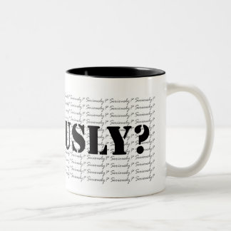 Taza Bicolor ¿En serio? Coffee Mugs