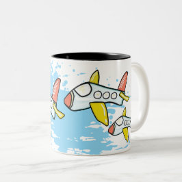 Taza Bicolor En Vuelo