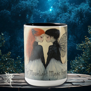 Taza Bicolor Encantador Fairy Magic Por Moonlight Personalizado