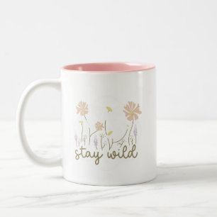 Taza Bicolor Encanto Inspirador Mantén la Magia Floral Suave Mi