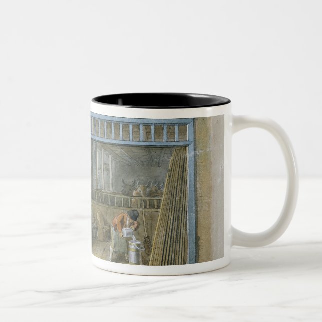 Taza Bicolor Encargado de la vaca, 1825 (Derecha)