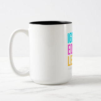 Taza Bicolor encender, equipar, liderar