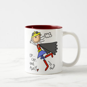 Taza Bicolor Encima de y héroe ausente del chica