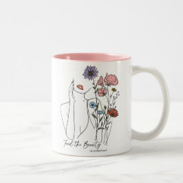Taza Bicolor Encontrar La Belleza En La Cita Inspiradora De Tod