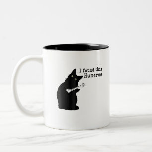 Taza Bicolor Encontré Este Humero Humorístico Gato Lover Hall