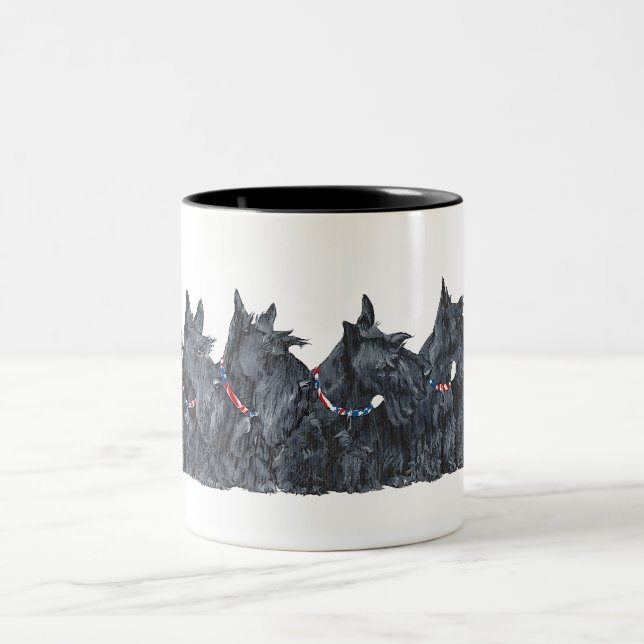 Taza Bicolor Encuentro de Terriers Escoceses (Centro)
