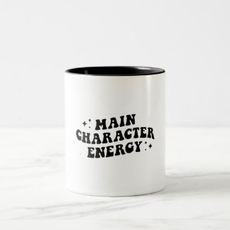 Taza Bicolor energía de personaje principal