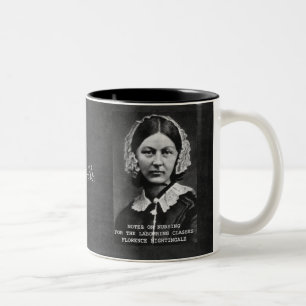 Taza Bicolor Enfermera de la enfermería de Flo de las gracias