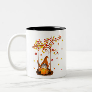 Taza Bicolor Enfermera divertida por bruja diurna por Halloween