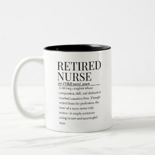 Taza Bicolor enfermera jubilada