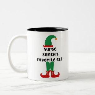 Taza Bicolor Enfermera Navidades de Enfermería de Novia Favorit