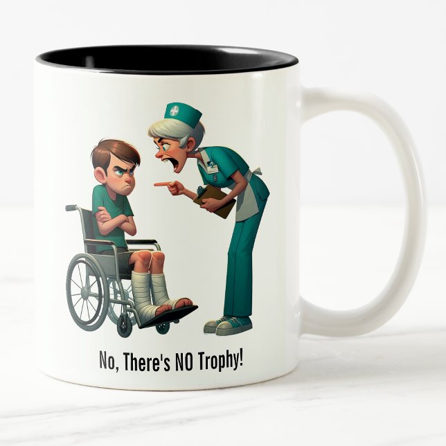 Taza Bicolor Enfermera vs. paro (Subido por el creador)
