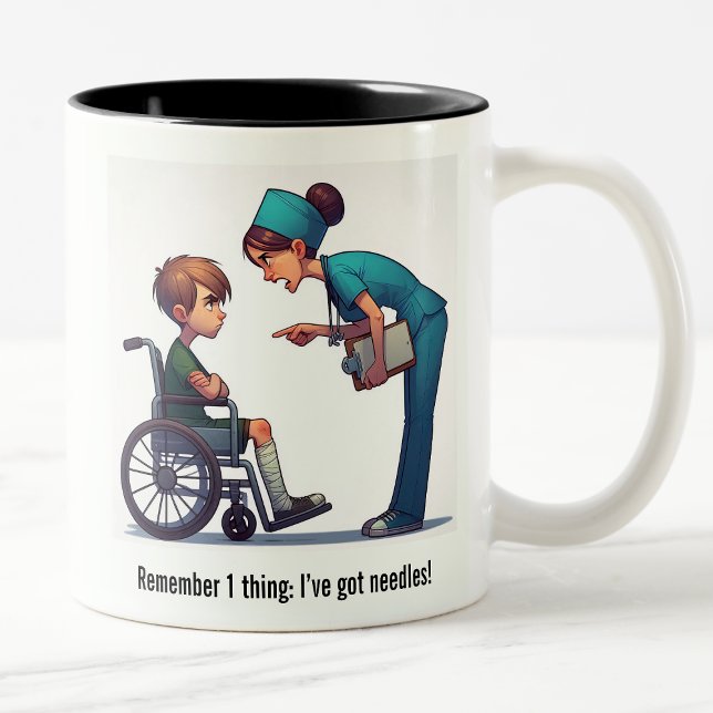 Taza Bicolor Enfermera vs. paro (Subido por el creador)