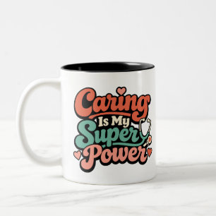 Taza Bicolor Enfermería es mi superpoder Enfermera