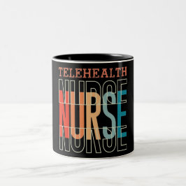 Taza Bicolor Enfermero de Telehealth