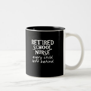 Taza Bicolor Enfermero escolar retirado