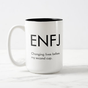 Taza Bicolor ENFJ Cambiando vidas Mug Gift