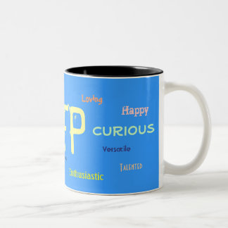 Taza Bicolor ENFP, el visionario, ánimo, amor, versátil, S…