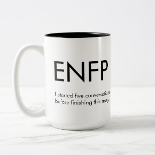 Taza Bicolor Enfrentamiento de conversaciones de ENFP iniciaron