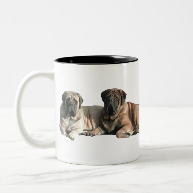 Taza Bicolor English Mastiff Freunde (Izquierda)