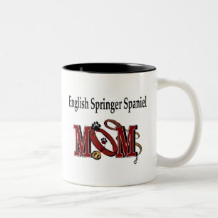 Taza Bicolor English Springer Spaniel Mom Mug