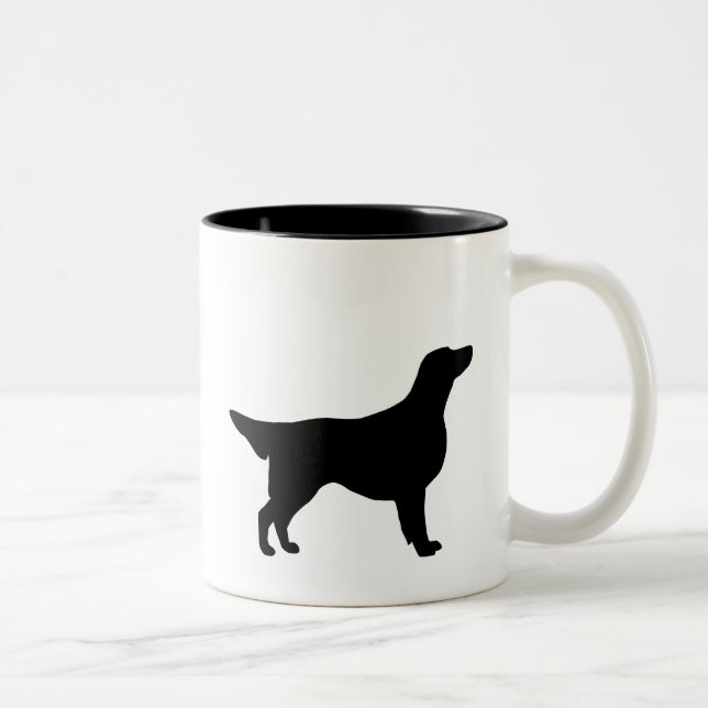 Taza Bicolor Engranaje revestido plano del perro perdiguero (Derecha)