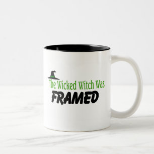 Taza Bicolor Enmarcaron a la bruja traviesa