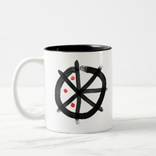 Taza Bicolor ENNEGRÉZCASE con el interior del NEGRO del