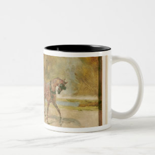 Taza Bicolor Enrique de Toulouse-Lautrec el una calesa