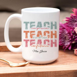 Taza Bicolor Enseñar Amabilidad de Compasión, Profesor Personal