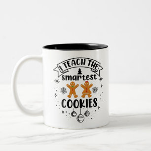 Taza Bicolor Enseño a las galletas más inteligentes Profesor Na