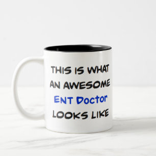 Taza Bicolor ent médica, impresionante