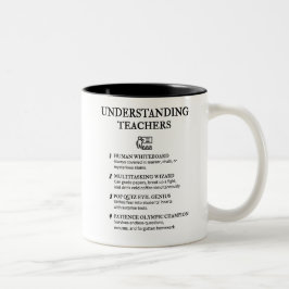 Taza Bicolor ENTENDIMIENTO DE LOS PROFESORES - Humor divertido 
