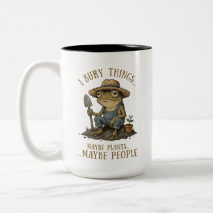 Taza Bicolor Enterro Cosas Tal Vez Plantas Tal Vez Gente Rana D