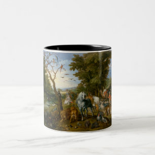 Taza Bicolor Entrada de los animales en el Arca de Noé (Brueghe