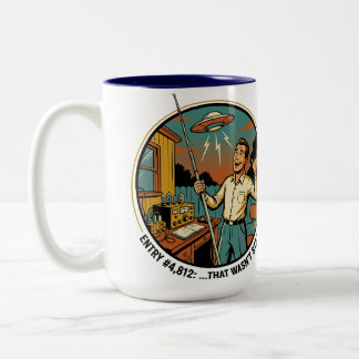 Taza Bicolor Entrada del registro de radioaficionado: eso no er