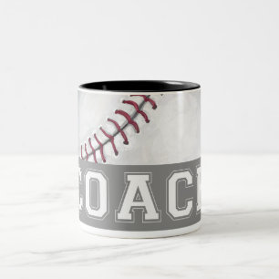 Taza Bicolor Entrenador de béisbol