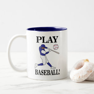 Taza Bicolor Entrenador de Deportes de Béisbol Jugador