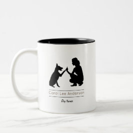 Taza Bicolor Entrenador de perros / Entrenamiento de perros
