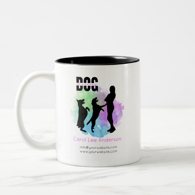 Taza Bicolor Entrenamiento de perros / Entrenador de perros (Izquierda)