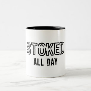 Taza Bicolor Entusiasmado Todo el Día