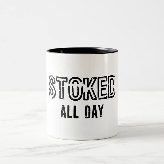 Taza Bicolor Entusiasmado Todo el Día (Centro)