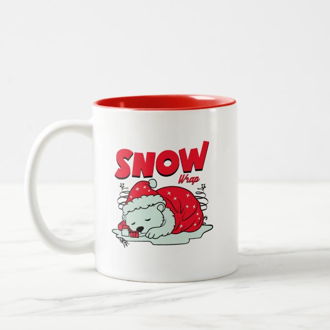 Taza Bicolor envolturaDeNieveCD (Izquierda)