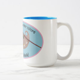 Taza Bicolor envuelva esto alrededor de un frasco para sus pinc