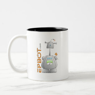 Taza Bicolor Epbot: ¡Largo vivo y friki encendido!