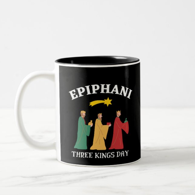 Taza Bicolor Epiphani Three Kings Day (Izquierda)
